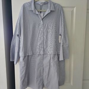 NWT Vetta Convertible Shirt Dress XL
